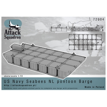 72004 US NAVY Seabees NL Pontoon Barge