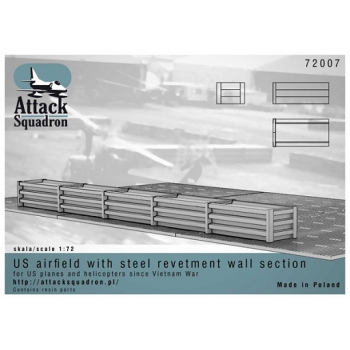 72007 Diorama : US airfield with steel revetment wall section