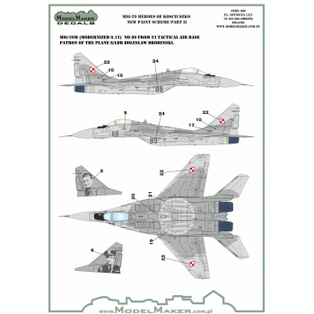 D48106 MiG-29 Heroes of Kosciuszko New paint scheme part 2 