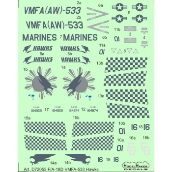 D72053 F/A-18D VMFA-533 Hawks