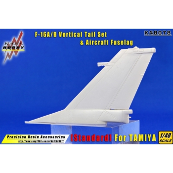 K48078 F-16A/B Vertical Tail & Fuselage  [Standard] For TAMIYA 1/48
