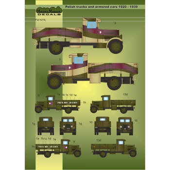 Polish trucks and armored cars markings 1920 - 1939