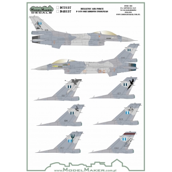 D48137 Hellenic Air Force F-16's Squadrons