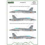 D48089 F/A-18 SPAIN STANDARD MARKINGS + STENCILS