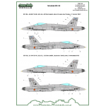 D48089 F/A-18 SPAIN STANDARD MARKINGS + STENCILS