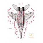 HAD72111 MiG-29 Russian Stencils