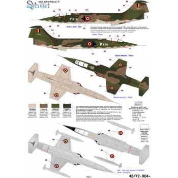 48-904+ CF-100 Canuck & TF/F-104G Starfighter 350Sqn