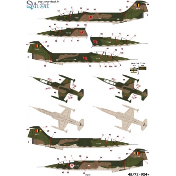 48-904+ CF-100 Canuck & TF/F-104G Starfighter 350Sqn