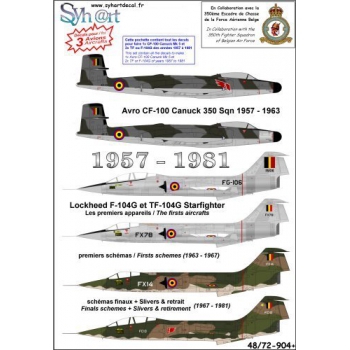 48-904+ CF-100 Canuck & TF/F-104G Starfighter 350Sqn