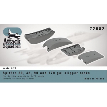 72082 Spitfire slipper tank set 30/45/90/170 gal (4szt)