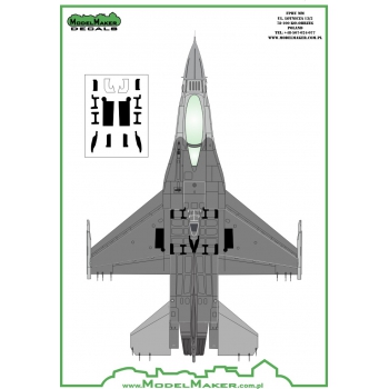 CV72001 f-16a/b/c/d strengthening plates - vinyl