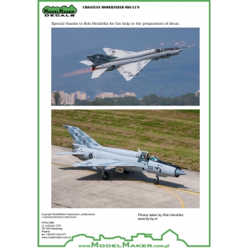 D48043 Modernized Croatian MiG-21's