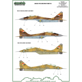 D72064a MiG-29 Asian Fulcrums part II + resin refueling probe