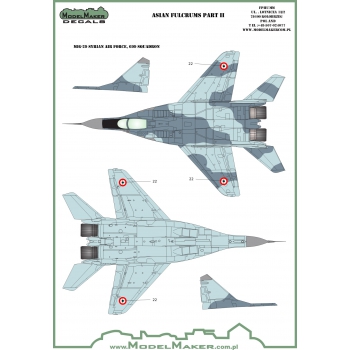 D72064a MiG-29 Asian Fulcrums part II + resin refueling probe