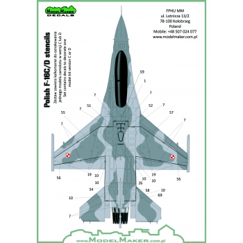 D48073A Polish F-16C/D Stencils
