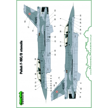 D48073A Polish F-16C/D Stencils