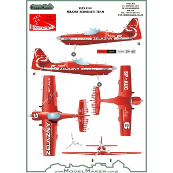 D48076 Zlin Z-50 Żelazny Aerobatic Team 
