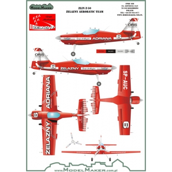 D48076 Zlin Z-50 Żelazny Aerobatic Team 