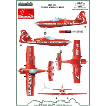D48076 Zlin Z-50 Żelazny Aerobatic Team 