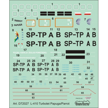 D72027 L-410 Turbolet Papuga/Parrot