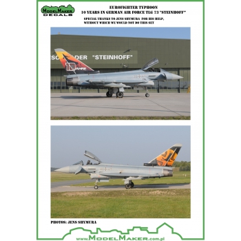 D48051A Eurofighter Typhoon  10 Years in German Air Force TLG 73 "Steinhoff”