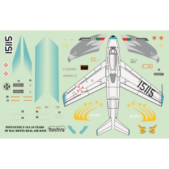 D72070 Potuguese f-16A 50 Years of BA5 Monte Real Air Base