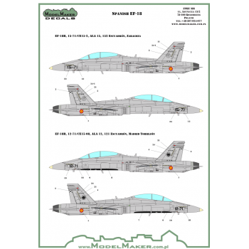 D72089 F/A-18 SPAIN STANDARD MARKINGS + STENCILS