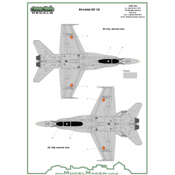 D72089 F/A-18 SPAIN STANDARD MARKINGS + STENCILS