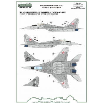 D72106 MiG-29 Heroes of Kosciuszko New paint scheme part 2 