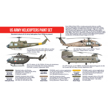 HTK-AS19 US Army Helicopters Paint Set