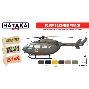 HTK-AS19 US Army Helicopters Paint Set