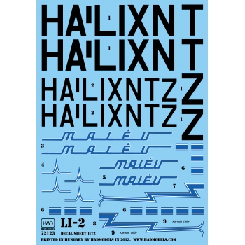  HAD72123 Li-2 MALÉV (HA-LIX; HA-LIN; HA-LIT)
