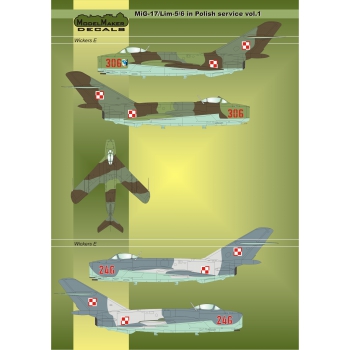 MD32025 MiG-17/Lim-5/6 in Polish service vol.1 - masks+decal