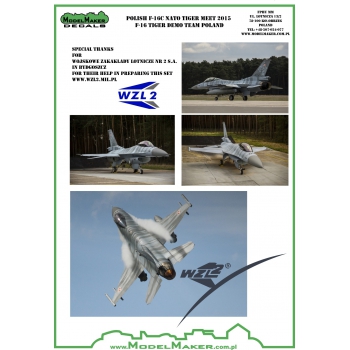 MD32061 Polish F-16C NATO Tiger Meet 2015 - F-16 Tiger Demo Team Poland