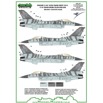 MD48061 Polish F-16C NATO Tiger Meet 2015 - F-16 Tiger Demo Team Poland