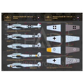 HAD72094 Messerschmitt Bf 110 G-4 (HU M+107, +  Luftwaffe)