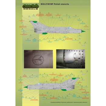 D72020 MiG-21PFM/M/MF/bis Polish stencils