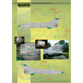 D72020 MiG-21PFM/M/MF/bis Polish stencils