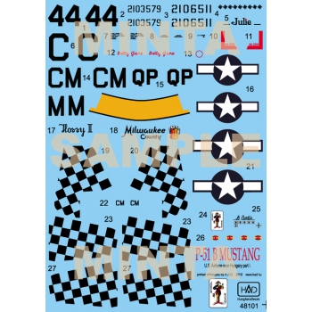  HAD48101 P-51 B Mustang