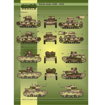 D72015 Polish tanks markings 1920 - 1939