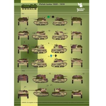 D72015 Polish tanks markings 1920 - 1939