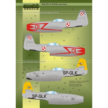 Yak-23 in Polish service