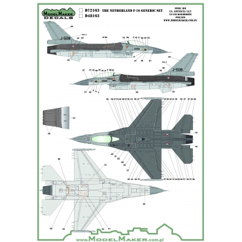 D48163 Netherlands F-16 Insignia's & stencils Generic set