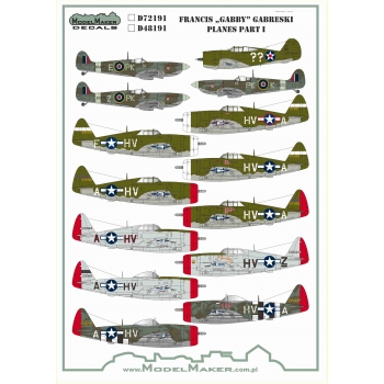 D72191  Francis „GABBY” Gabreski planes part I