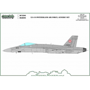 D72201 F/A-18C/D Switzerland Air Force, generic set