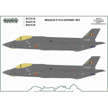 D72218 Belgian F-35 generic set 