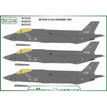D32235 Dutch F-35A - generic set
