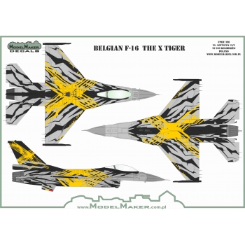 D72179 Belgian F-16  THE X TIGER