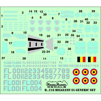 D72218 Belgian F-35 generic set 