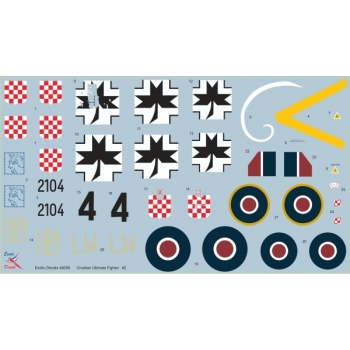ED48009	Croatian Ultimate Fighter #2 - Black 4 - Bf 109 G in Croatian service - part 2